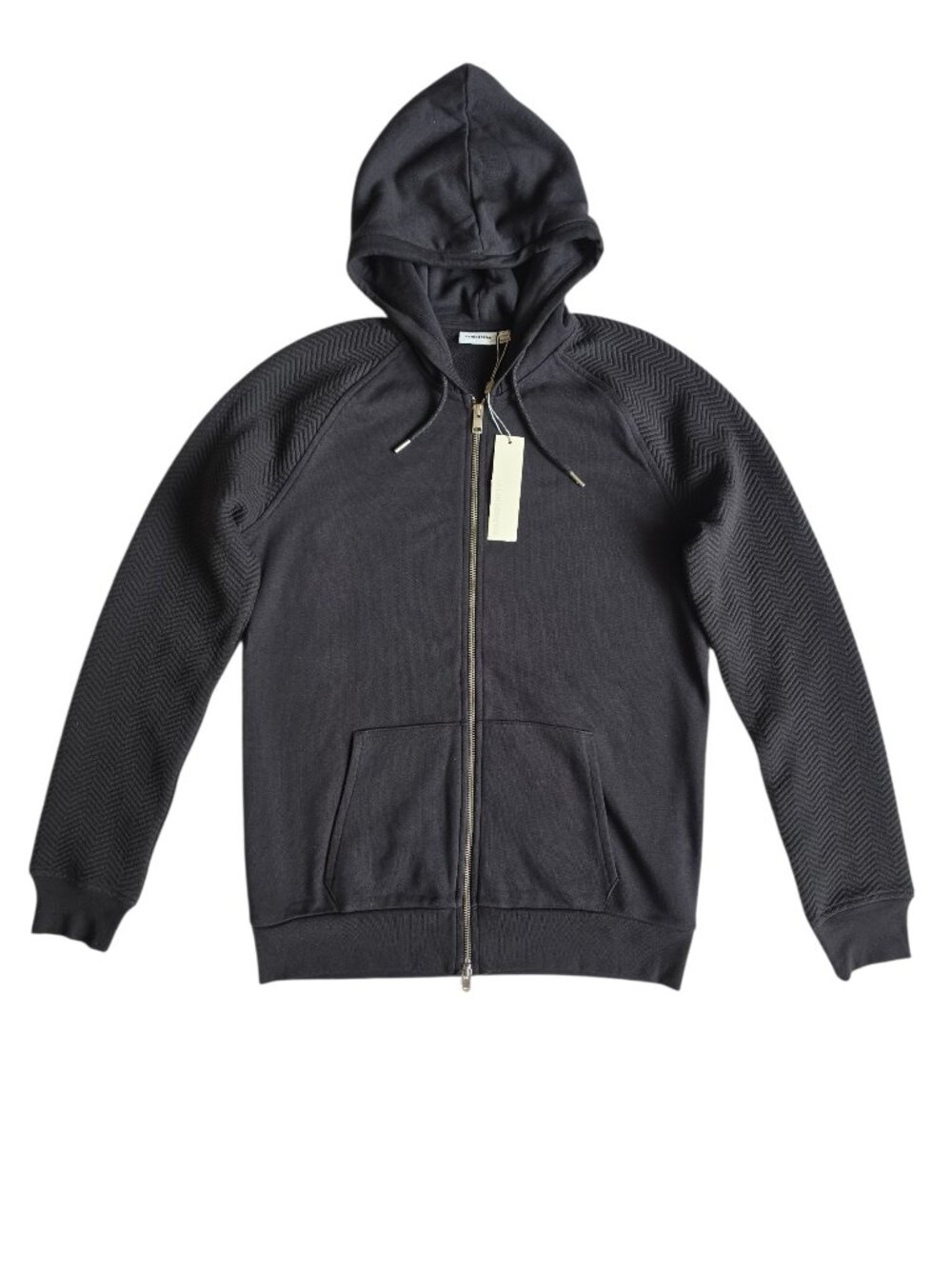 J.LINDEBERG Rand Compact Full Zip Hoodie Sweatshirt Black Men's Size S BNWT